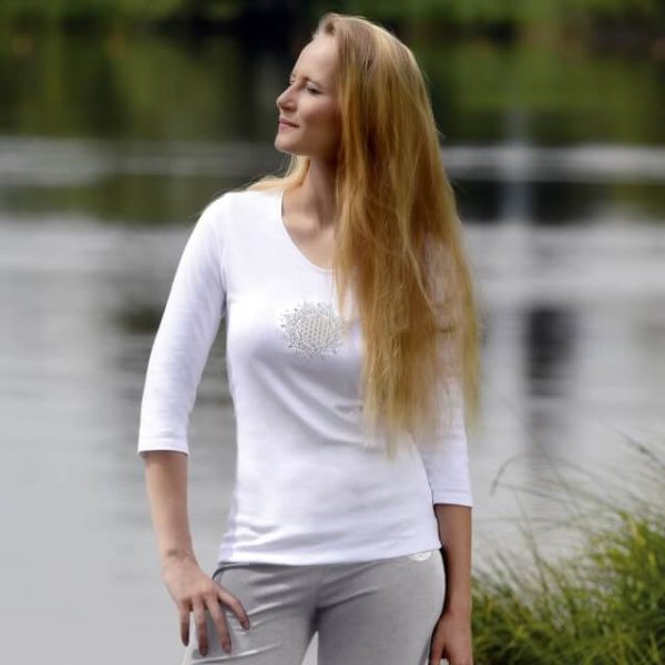 Genser "Flower of Life" med ¾-arm - Bilde 3