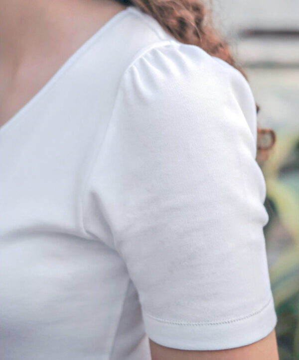 SALG 50%: Yoga topp «Lotus» med rynkede ermer - Bilde 3