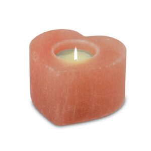 Himalaya saltkrystall telysholder - Hjerte