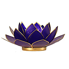 Lotus telysholder Indigo – 6 chakra