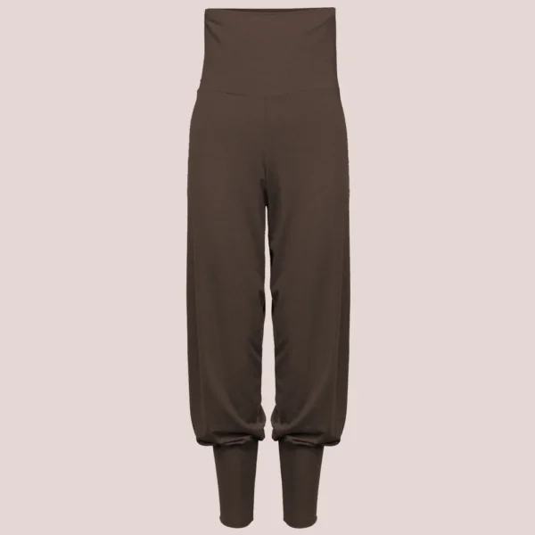 Baggy yogabukse Kastanje