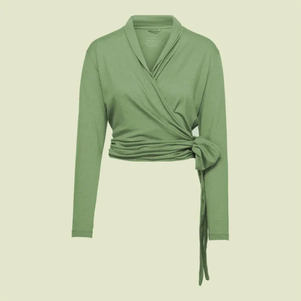 Wrap omslags-jakke - pistasj